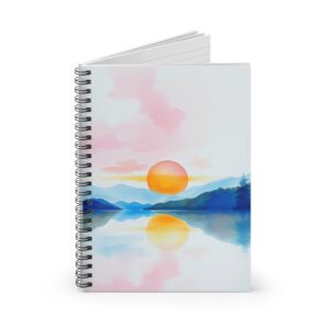 Sunset Reflections Spiral Notebook - Ruled Line for Inspiration and Creativity